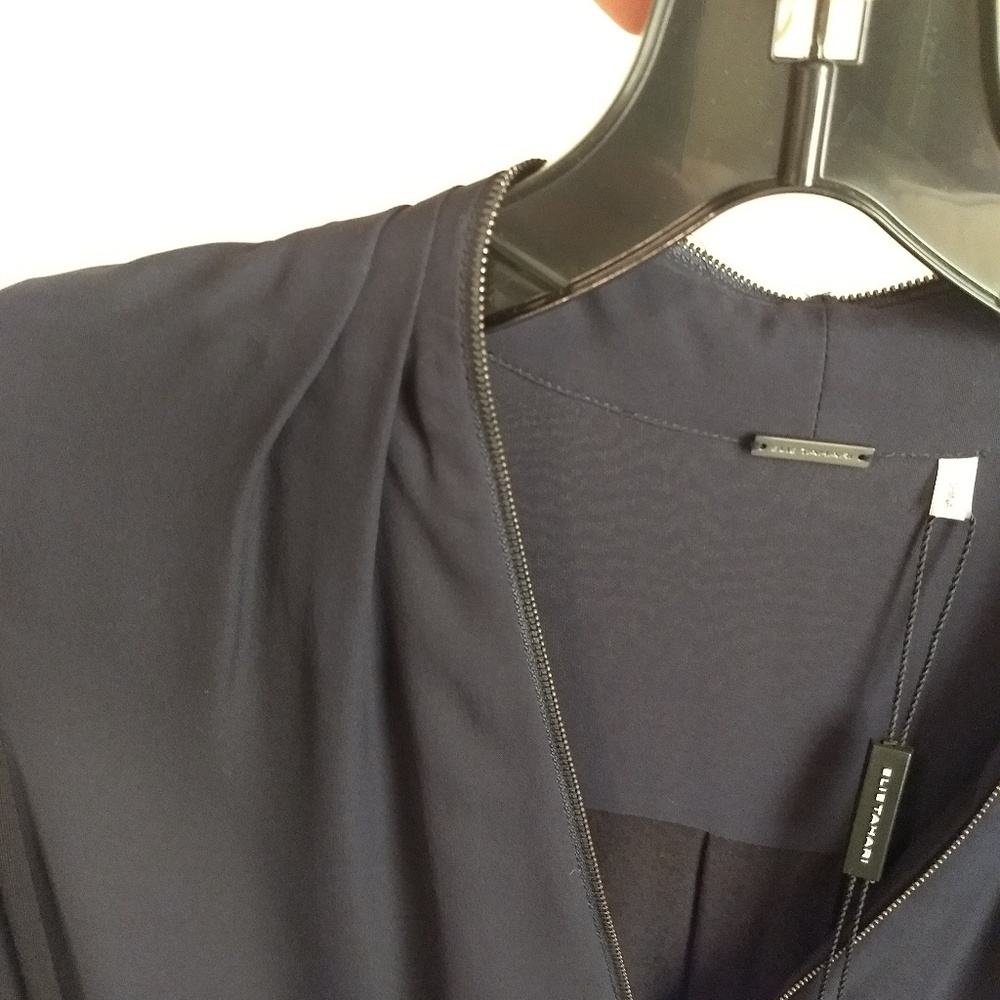 NWT Malia Blouse Blue/Black